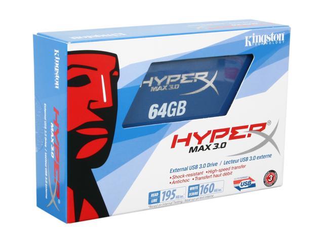 HyperX MAX 3.0 64GB External USB 3.0 Flash Drive Model SHX100U3/64G