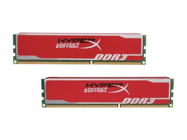 HyperX Blu 8GB (2 x 4GB) DDR3 1600 (PC3 12800) Desktop Memory Red Limited Edition Model KHX1600C9D3B1RK2/8GX