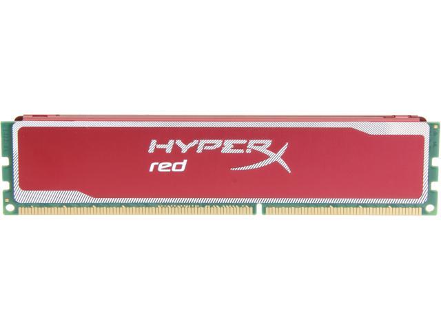 HyperX Blu Red Series 8GB DDR3 1600 Desktop Memory Model KHX16C10B1R/8