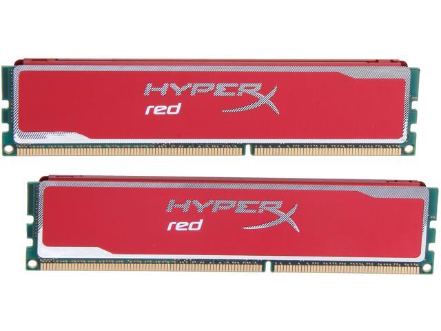 HyperX XMP Blu Red Series 8GB (2 x 4GB) DDR3 1600 Desktop Memory Model KHX16C9B1RK2/8X