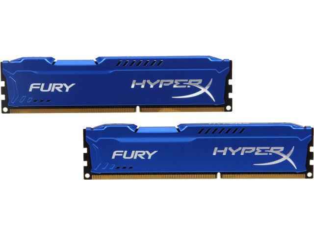 HyperX FURY 8GB (2 x 4GB) DDR3 1866 Desktop Memory Model HX318C10FK2/8