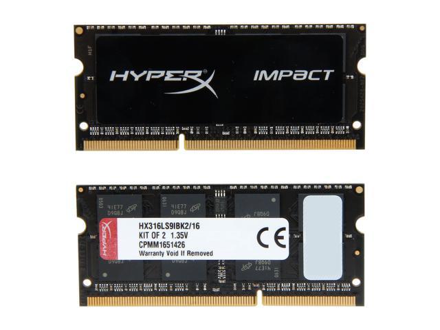 Handboek Vochtig vlinder HyperX Impact 16GB (2 x 8GB) 204-Pin DDR3 SO-DIMM DDR3L 1600 (PC3L 12800)  Laptop Memory Model HX316LS9IBK2/16 - Newegg.com