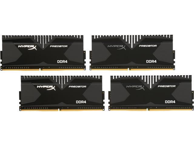 HyperX Predator 16GB (4 x 4GB) DDR4 2133 (PC4 17000) Desktop Memory Model HX421C13PBK4/16