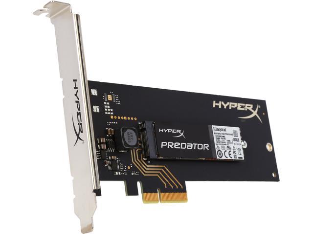 HyperX Predator Half-Height, Half-Length (HH-HL) 480GB PCI-Express 2.0 x4 Internal Solid State Drive (SSD) SHPM2280P2H/480G (with HHHL Adapter)