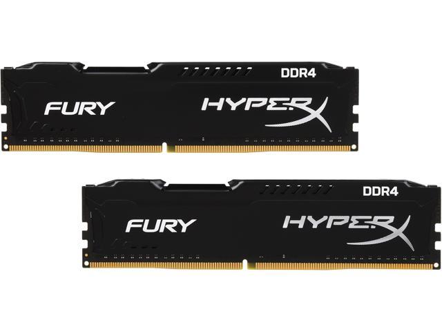 concept mooi verdamping HyperX Fury 8GB (2 x 4GB) DDR4 2400MHz DRAM (Desktop Memory) CL15 1.2V DIMM  (288-pin) HX424C15FBK2/8 (Intel XMP, AMD Ryzen) - Newegg.com