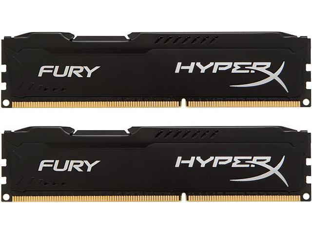 HyperX FURY 8GB (2 x 4GB) DDR3L 1866 (PC3L 14900) Desktop Memory Model HX318LC11FBK2/8