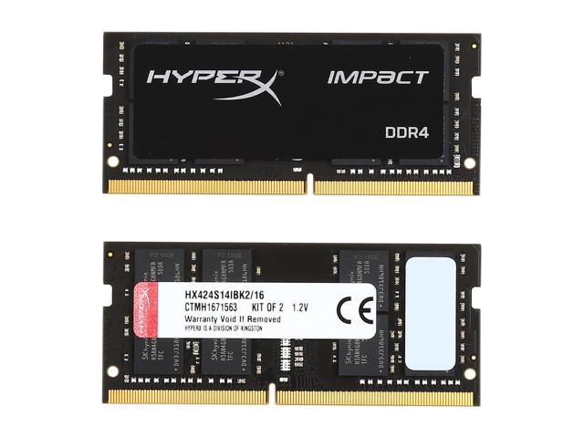 HyperX Impact 16GB (2 x 8GB) 260-Pin DDR4 SO-DIMM DDR4 2400 (PC4 19200 ...