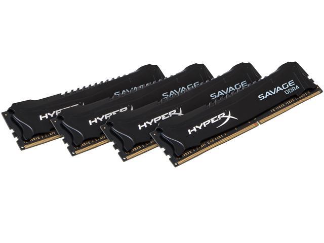 HyperX Savage 16GB (4 x 4GB) DDR4 2133 (PC4 17000) Desktop Memory Model HX421C13SBK4/16