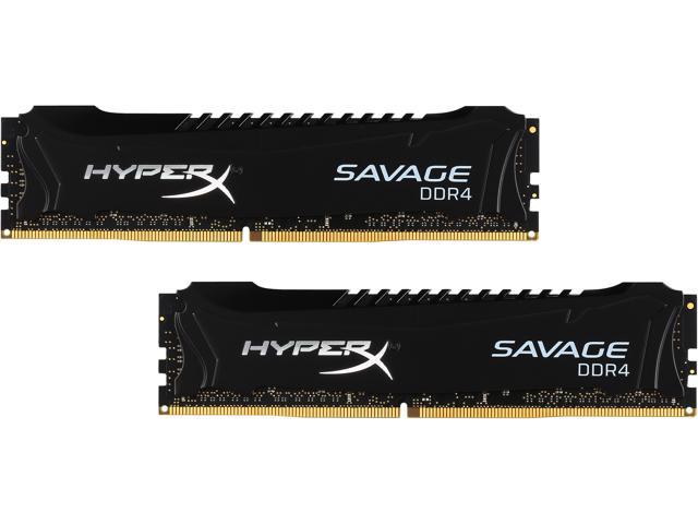 HyperX Savage 16GB (2 x 8GB) DDR4 2400 (PC4 19200) Desktop Memory Model HX424C12SBK2/16