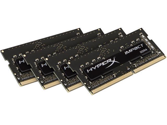 HyperX Impact 16GB (4 x 4GB) 260-Pin DDR4 SO-DIMM DDR4 2400 (PC4 19200) Laptop Memory Model HX424S15IBK4/16