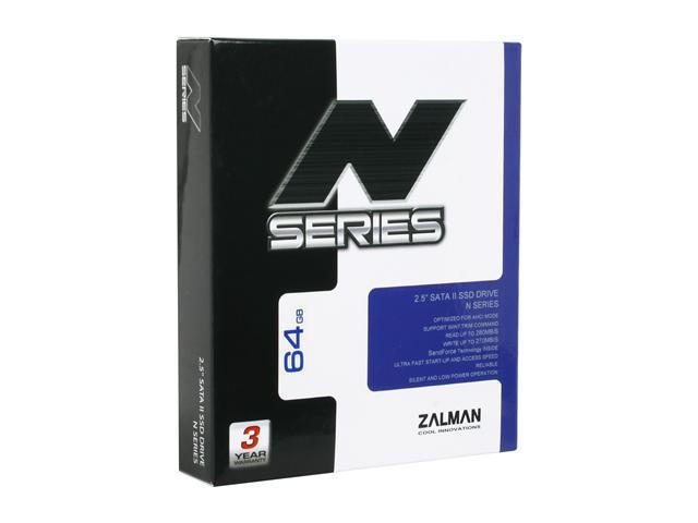 Zalman N Series 2.5" 64GB SATA II MLC Internal Solid State Drive (SSD) SSD0064N1