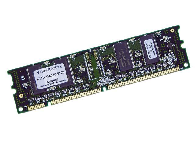 Kingston ValueRAM 128MB PC 133 Desktop Memory Model KVR133X64C3/128 - OEM