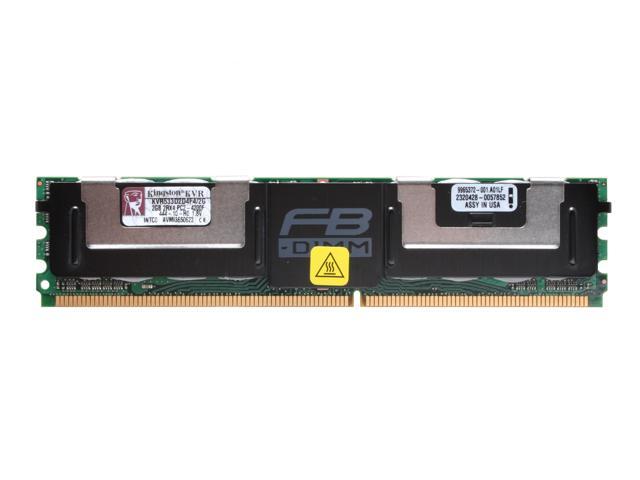 Kingston 2GB ECC Fully Buffered DDR2 533 (PC2 4200) Server Memory Model KVR533D2D4F4/2G