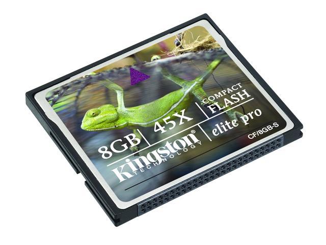 Kingston Elite Pro 8GB Compact Flash (CF) Flash Card Model CF/8GB-S