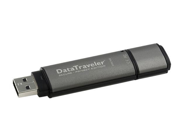 Kingston DataTraveler Secure 4GB Flash Drive (USB2.0 Portable) 256bit ...