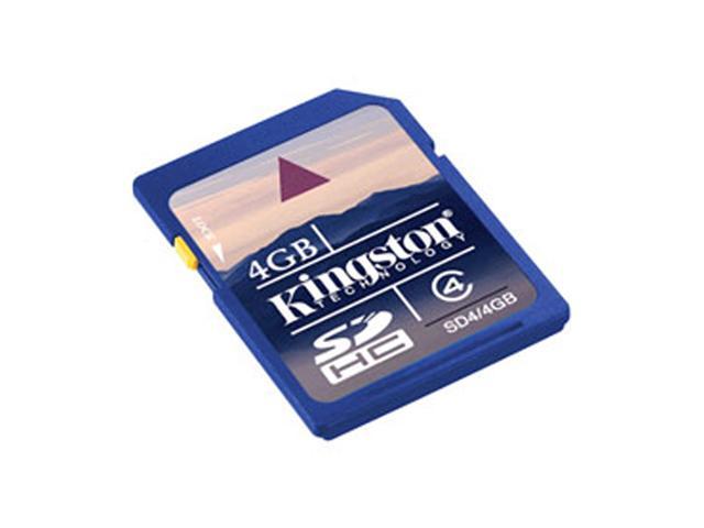 Kingston 4GB Secure Digital High-Capacity (SDHC) Flash Card Model SD4/4GBKR