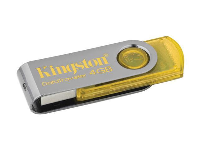 Kingston DataTraveler 101 4GB USB 2.0 Flash Drive (Yellow) Model DT101Y/4GB