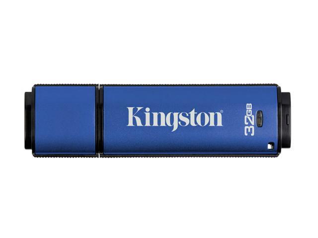 Kingston DataTraveler Vault - Privacy Edition 32GB Flash Drive (USB2.0 Portable) 256bit AES Encryption Model DTVP/32GB