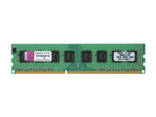 Kingston 4GB DDR3 1066 (PC3 8500) Desktop Memory Model KVR1066D3N7/4G