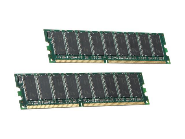 Kingston 2GB (2 x 1GB) 184-Pin DDR SDRAM ECC Unbuffered DDR 400 (PC 3200) Dual Channel Kit System Specific Memory Model KTD-WS360A/2G