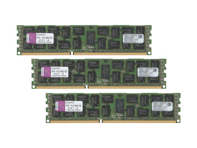 Kingston 12GB (3 x 4GB) 240-Pin DDR3 SDRAM ECC Registered DDR3 1333 System  Specific Memory for HP/Compaq Model KTH-PL313K3/12G