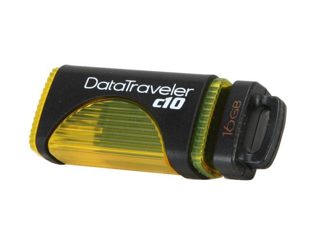 Kingston DataTraveler c10 16GB USB 2.0 Flash Drive (Yellow) Model DTC10/16GB
