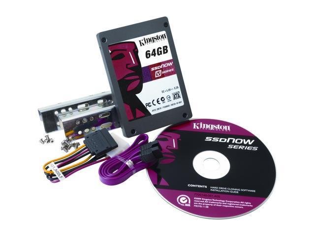 Kingston SSDNow V Series SNV425-S2BD/64GB 2.5" Desktop Bundle 64GB SATA II Internal Solid State Drive (SSD)