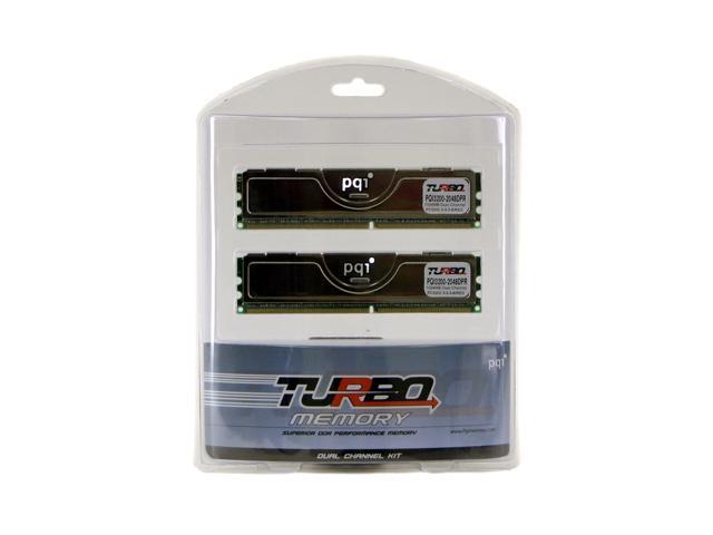 PQI TURBO 2GB (2 x 1GB) ECC Registered DDR 400 (PC 3200) Dual Channel Kit Server Memory Model PQI3200-2048DPR