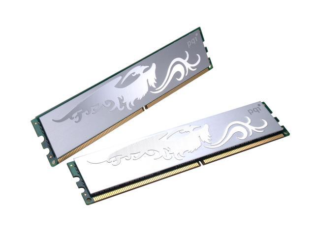 PQI TURBO 4GB (2 x 2GB) DDR2 800 (PC2 6400) Dual Channel Kit Desktop Memory Model PQI26400-4GDB