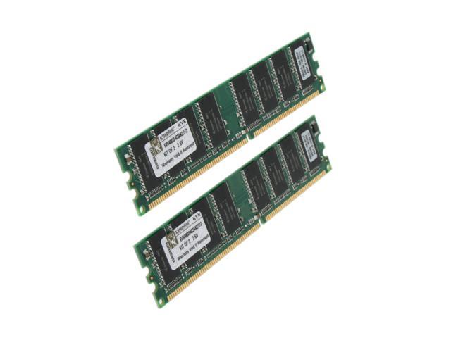 Kingston ValueRAM 512MB (2 x 256MB) DDR 400 (PC 3200) Dual Channel Kit System Memory Model KVR400X64C3AK2/512
