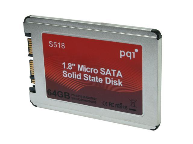 PQI S518 1.8" 64GB Micro-SATA Internal Solid State Drive (SSD) 6518-064GR1002