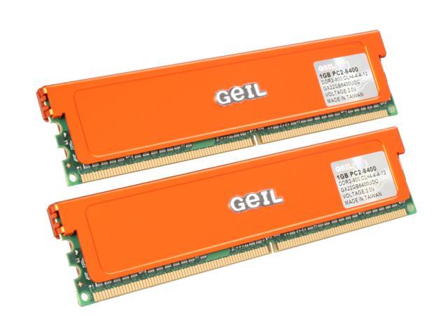 GeIL Ultra 2GB (2 x 1GB) DDR2 800 (PC2 6400) Dual Channel Kit Desktop Memory Model GX22GB6400UDC