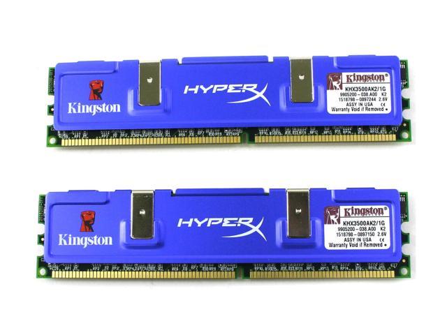 HyperX 1GB (2 x 512MB) DDR 433 (PC 3500) Dual Channel Kit Desktop Memory Model KHX3500AK2/1G