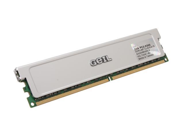 GeIL 2GB DDR2 667 (PC2 5300) Desktop Memory Model GX22GB5300LX