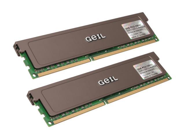 GeIL 4GB (2 x 2GB) DDR3 1333 (PC3 10660) Dual Channel Kit Desktop Memory Model GV34GB1333C9DC