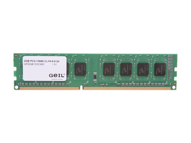 GeIL Pristine 2GB DDR3 1333 (PC3 10666) Desktop Memory Model GP32GB1333C9SC