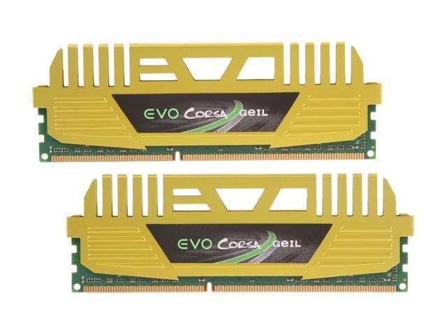 GeIL EVO CORSA Series 16GB (2 x 8GB) DDR3 1600 (PC3 12800) Desktop Memory Model GOC316GB1600C10DC