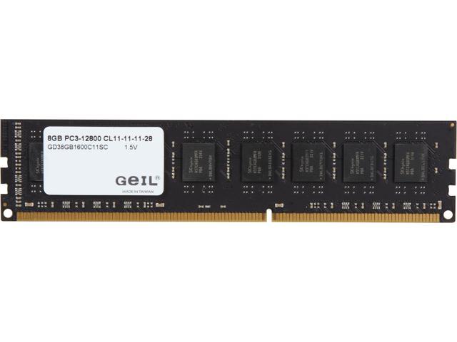 GeIL DRAGON 8GB DDR3 1600 (PC3 12800) Desktop Memory Model GD38GB1600C11SC