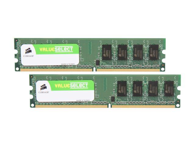 CORSAIR 2GB (2 x 1GB) DDR2 667 (PC2 5300) Desktop Memory Model VS2GBKIT667D2