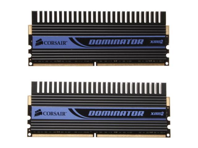 CORSAIR Dominator 2GB (2 x 1GB) DDR2 1142 (PC2 9136) Dual Channel Kit Desktop Memory Model TWIN2X2048-9136C5D