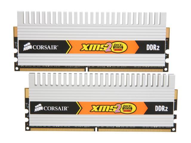 CORSAIR XMS2 2GB (2 x 1GB) DDR2 800 (PC2 6400) Dual Channel Kit Desktop Memory Model TWIN2X2048-6400C5DHX