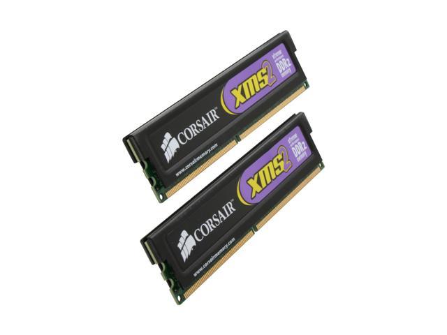 CORSAIR XMS2 4GB (2 x 2GB) DDR2 1066 (PC2 8500) Dual Channel Kit Desktop Memory Model TWIN2X4096-8500C7