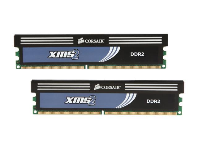 CORSAIR XMS2 4GB (2 x 2GB) DDR2 1066 (PC2 8500) Desktop Memory Model TWIN2X4096-8500C5C G