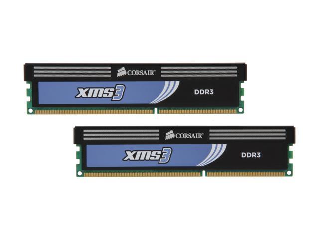 CORSAIR XMS3 4GB (2 x 2GB) DDR3 1333 (PC3 10666) Desktop Memory Model TW3X4G1333C9A G
