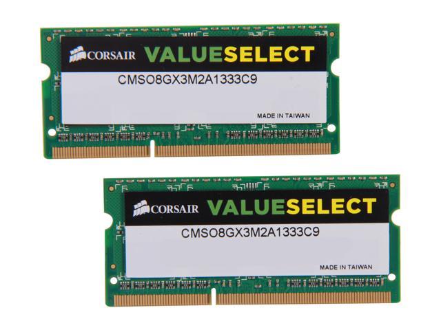 8gb CORSAIR ValueSelect RAM Memory Memoria ddr3 204 pin SODIMM 1333 MHz 