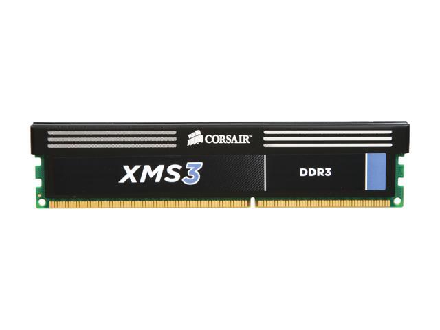 CORSAIR XMS3 4GB DDR3 1600 Desktop Memory Model CMX4GX3M1A1600C9 ...