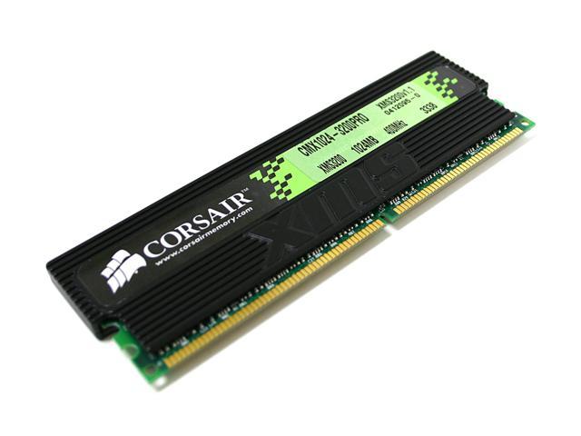 CORSAIR XMS 1GB DDR 400 (PC 3200) Desktop Memory Model CMX1024-3200PRO