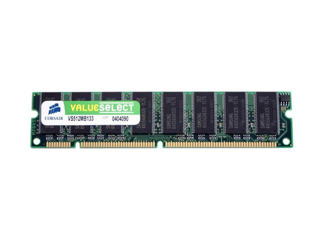 CORSAIR ValueSelect 512MB PC 133 System Memory Model VS512MB133 ...