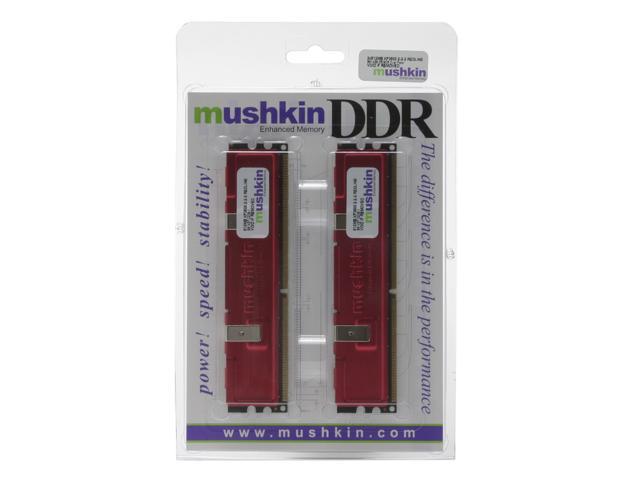 Mushkin Enhanced Redline XP3500 1GB (2 x 512MB) DDR 433 (PC 3500) Dual Channel Kit System Memory Model 991438