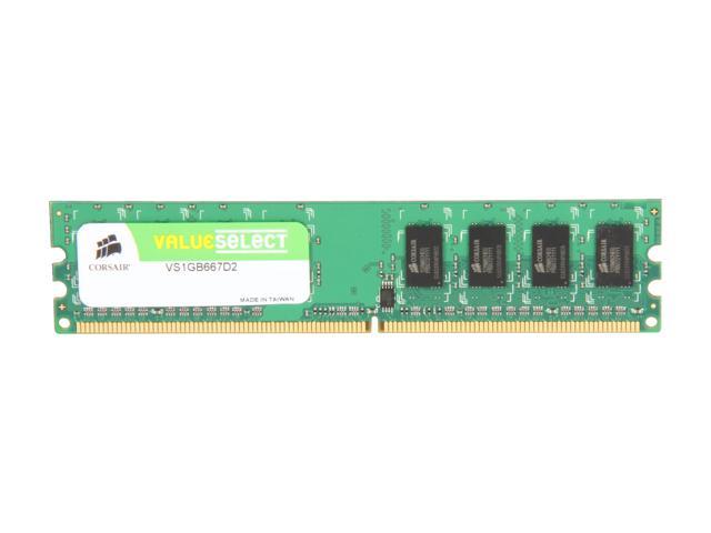 CORSAIR 1GB DDR2 667 (PC2 5300) Desktop Memory Model VS1GB667D2